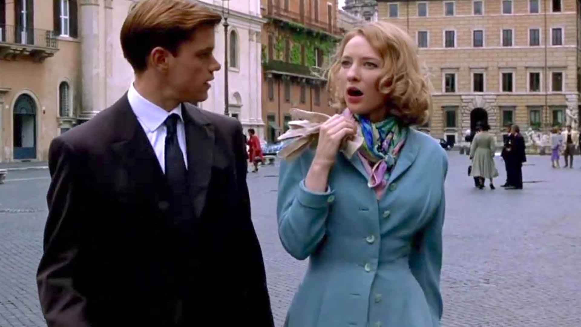 کیت بلانشت به همراه مت دیمون در فیلم The Talented Mr. Ripley