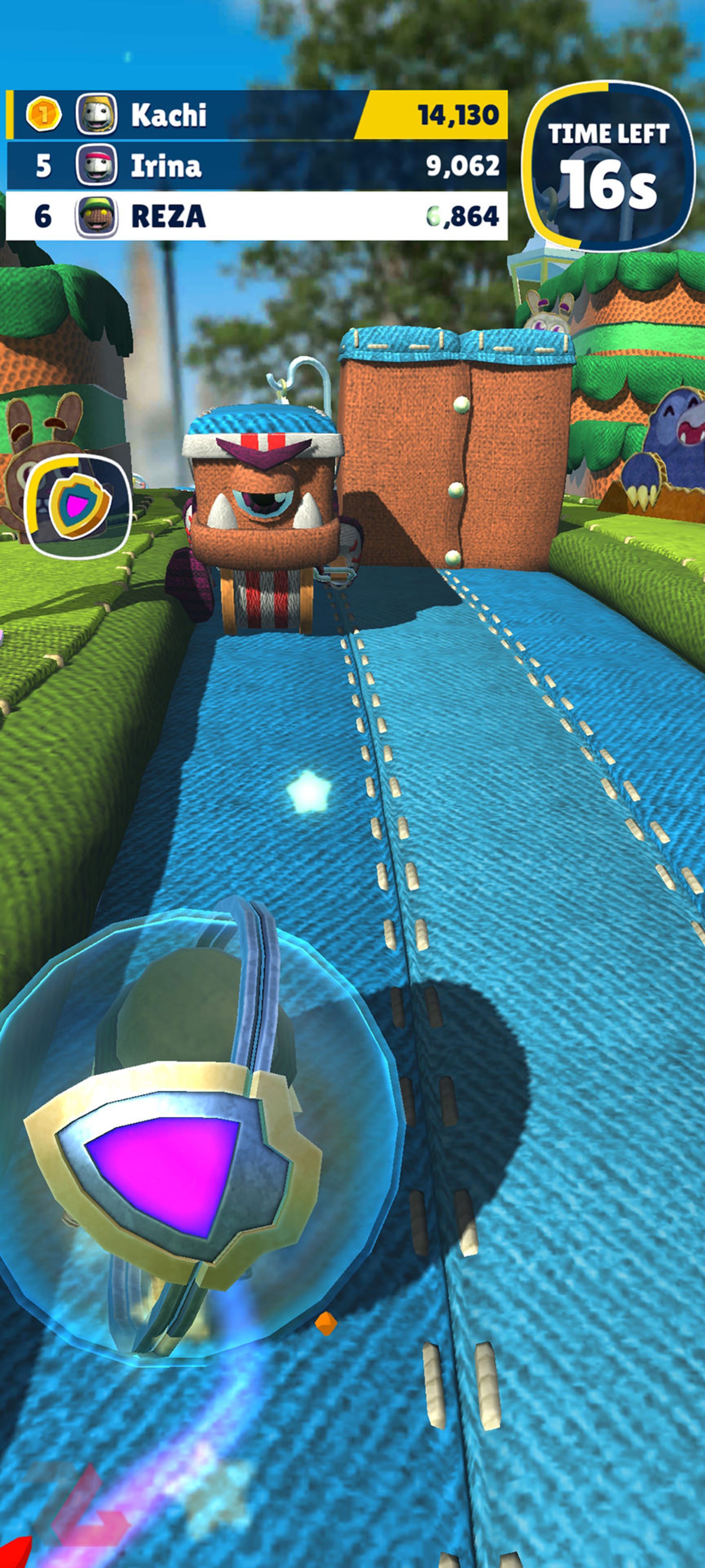 استفاه از قدرت شیلد در بازی Ultimate Sackboy