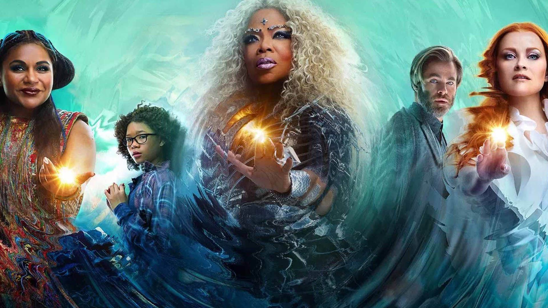 کاور سینمایی A Wrinkle in Time با حضور اپرا وینفری ریس ویترسپون میندا کالینگ استورم رید