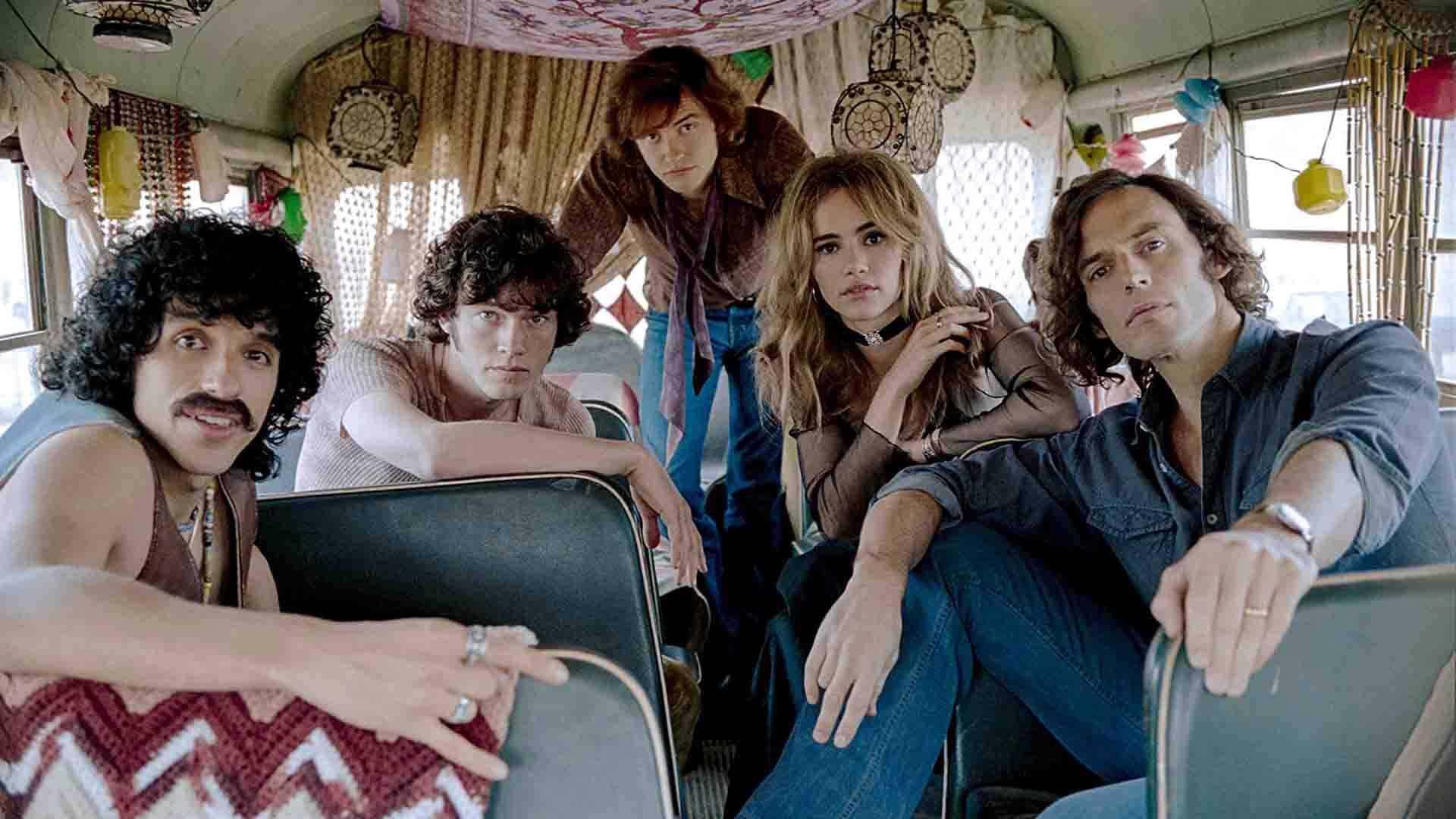 اعضای اصلی گروه شش نفر در سریال Daisy Jones & The Six
