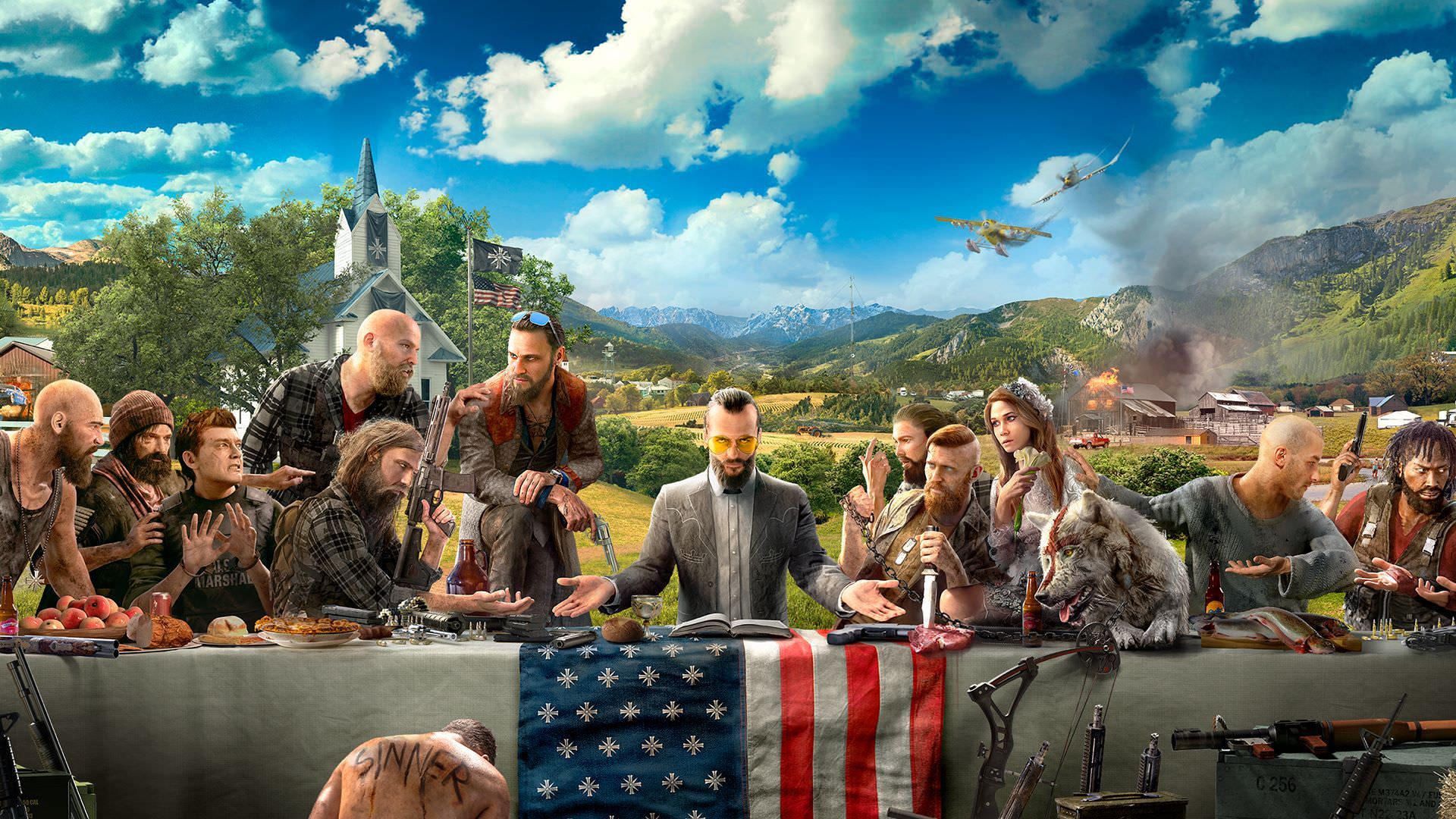 گردهم‌آیی کاراکترهای بازی Far Cry 5 برای ضیافت