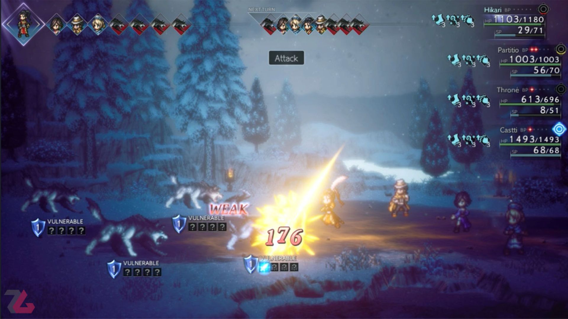 نبردهای بازی Octopath Traveler 2