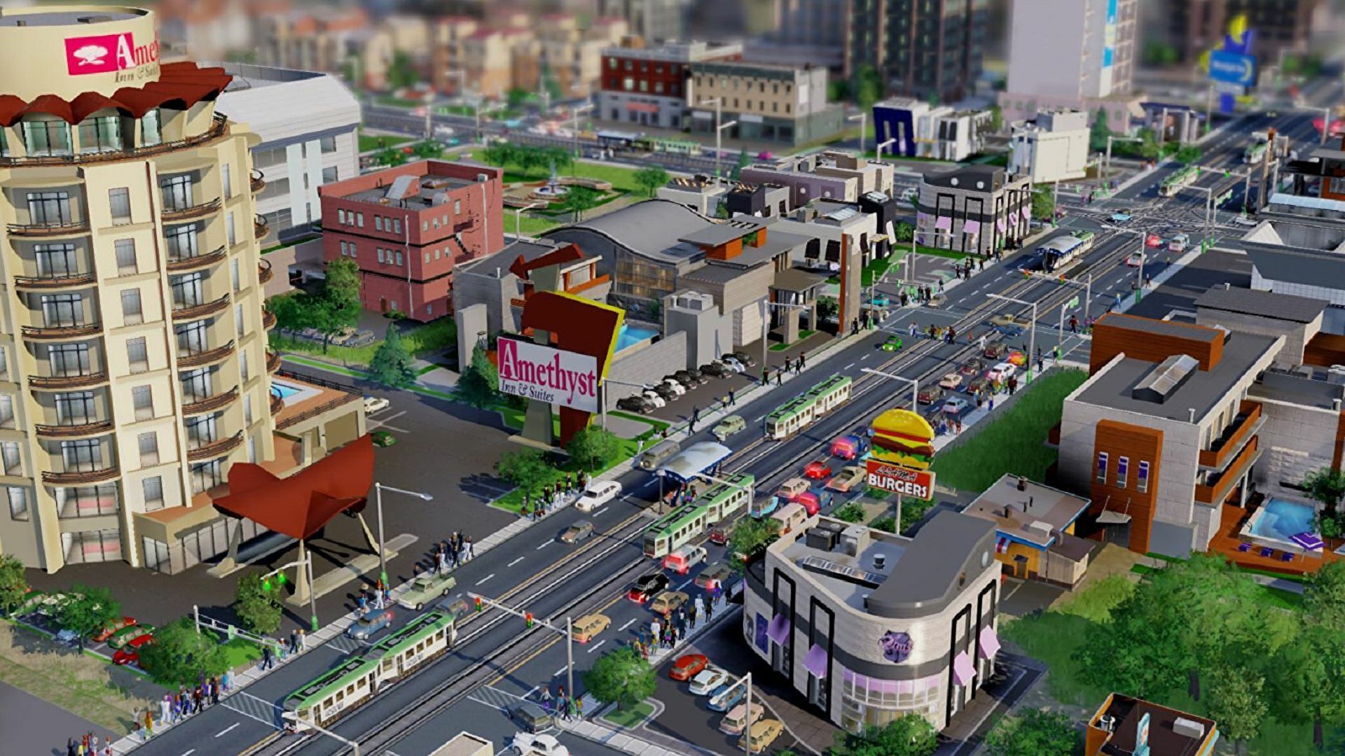 یک شهر در بازی SimCity 2013