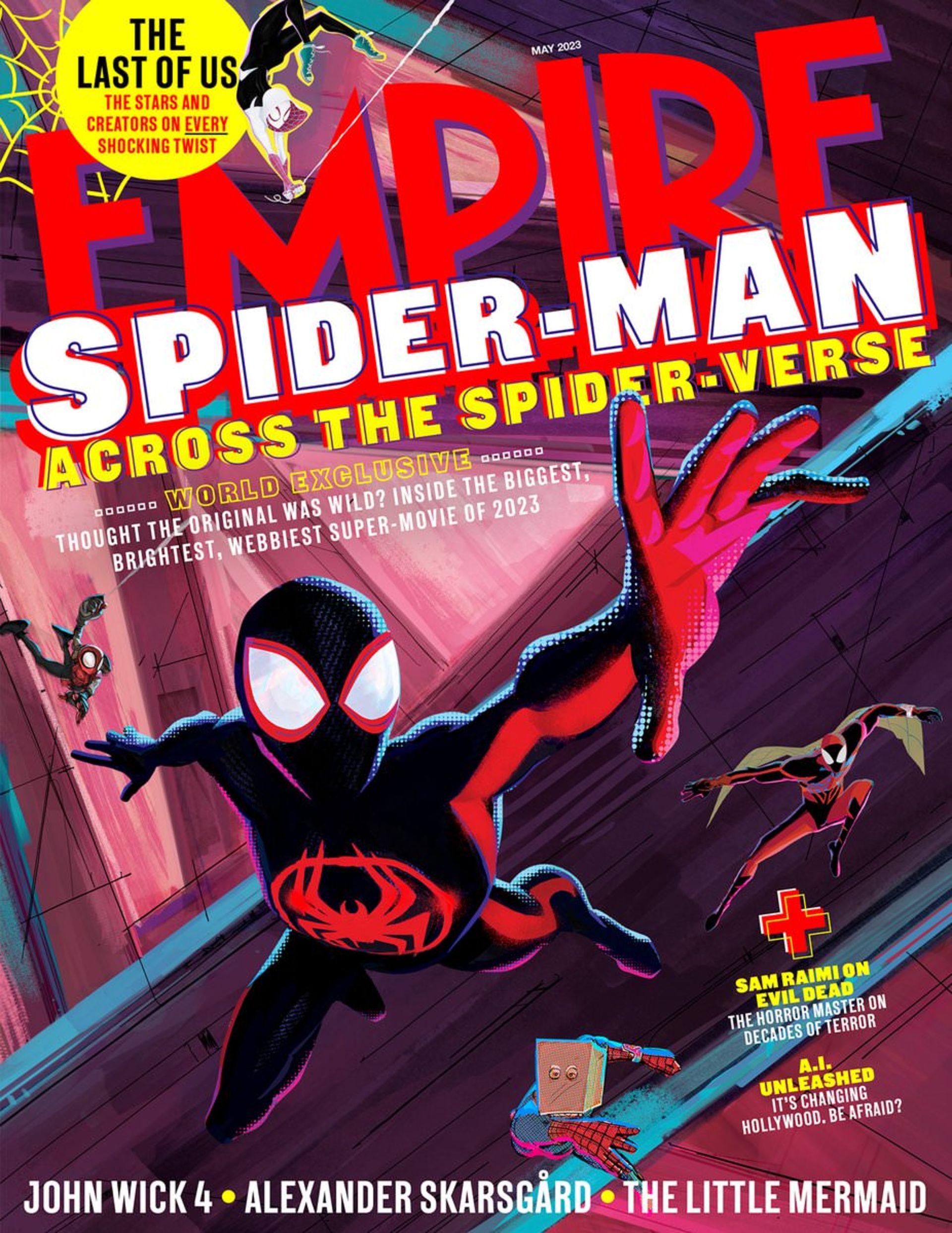 کاور شماره یک مجله امپایر برای انیمیشن Spider-Man: Across the Spider-Verse