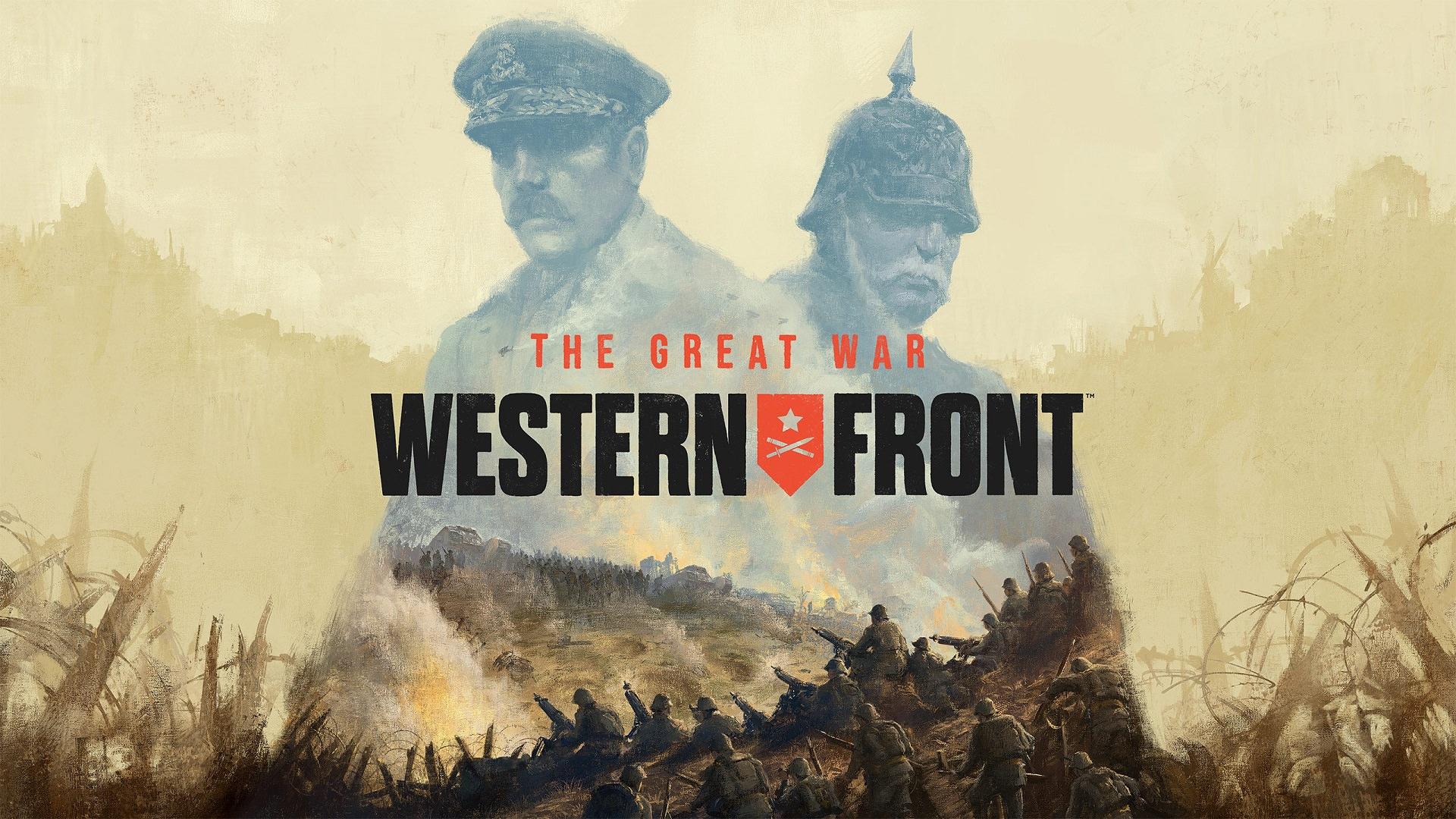 لوگوی بازی The Great War: Western Front و دو افسر جنگ