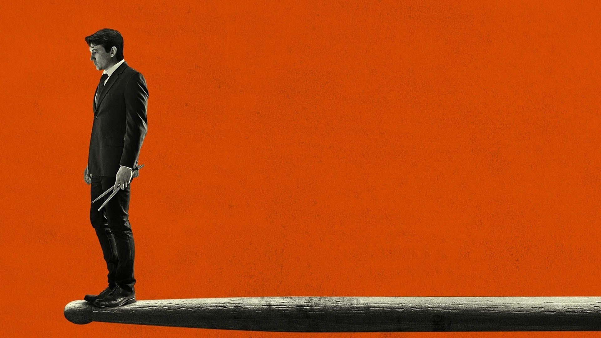 پوستر نارنجی فیلم whiplash با حضور مایلز تلر