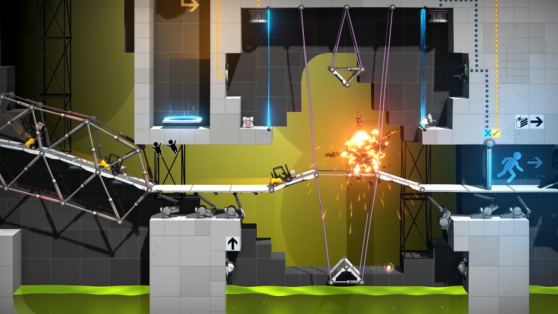 پل سازی و انفجار در بازی Bridge Constructor Portal