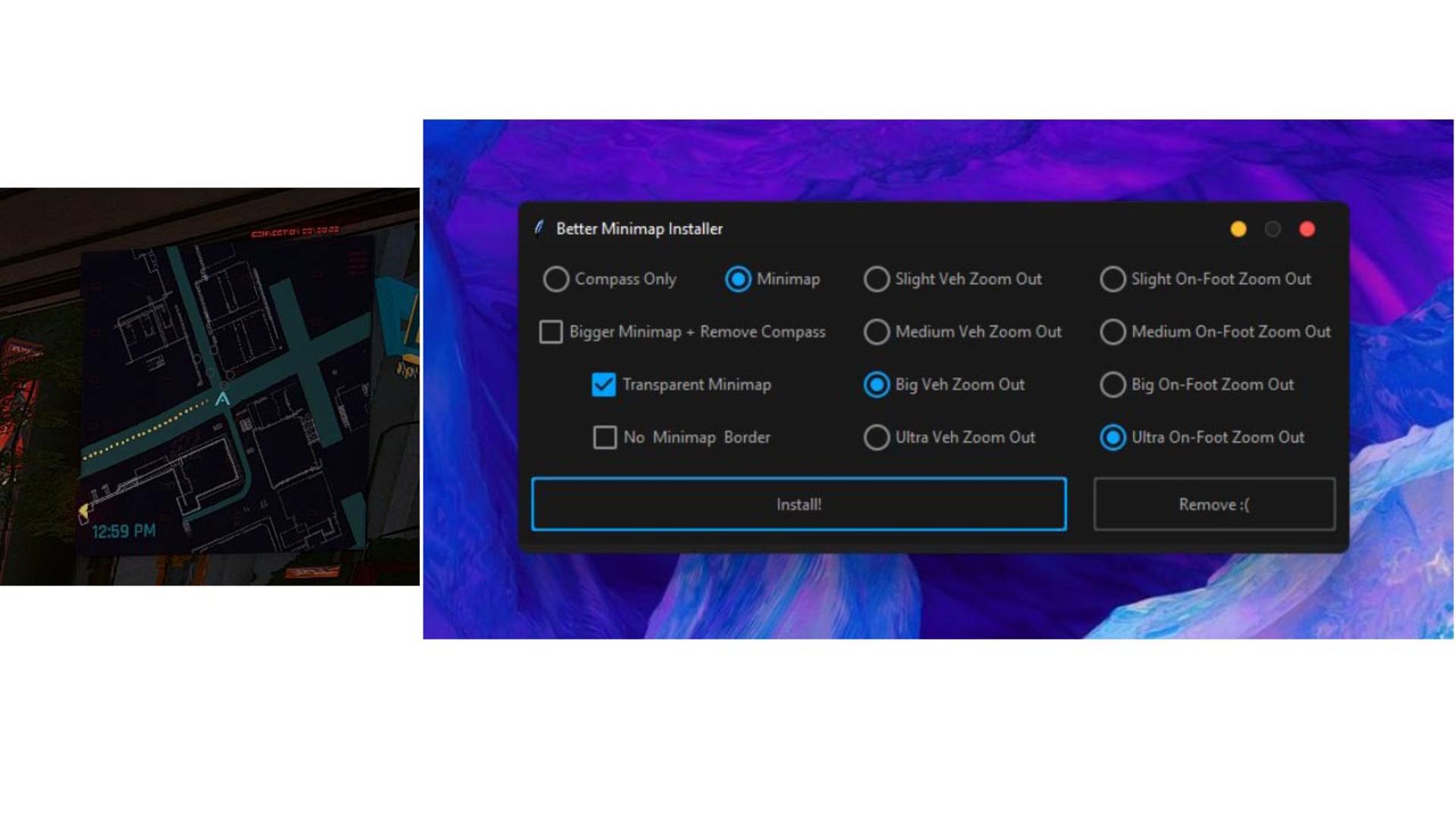 ماد Better Minimap بازی سایبرپانک 2077