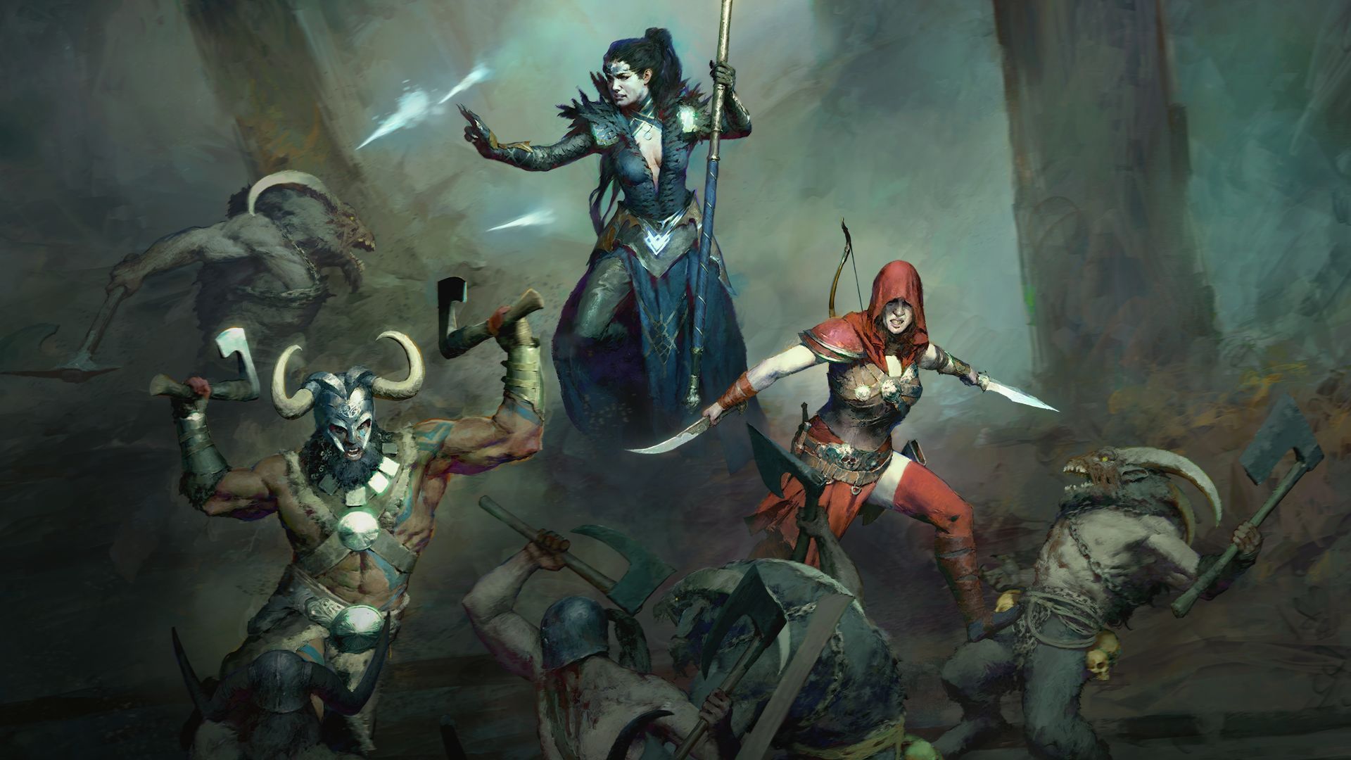 مبارزه جادوگر، قاتل و وایکینگ در بازی Diablo 4