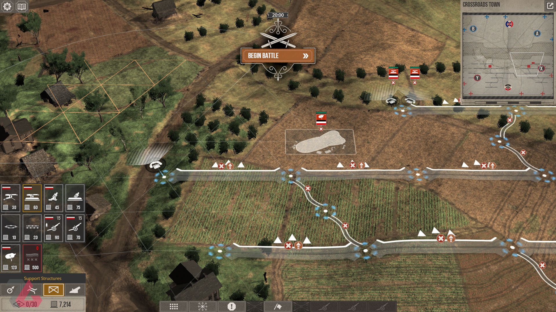 ساخت و ساز پیش از نبرد در بازی The Great War: Western Front