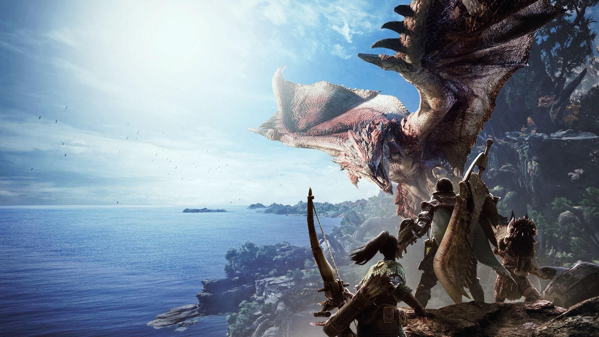 اژدها و شکارچیان در بازی Monster Hunter: World