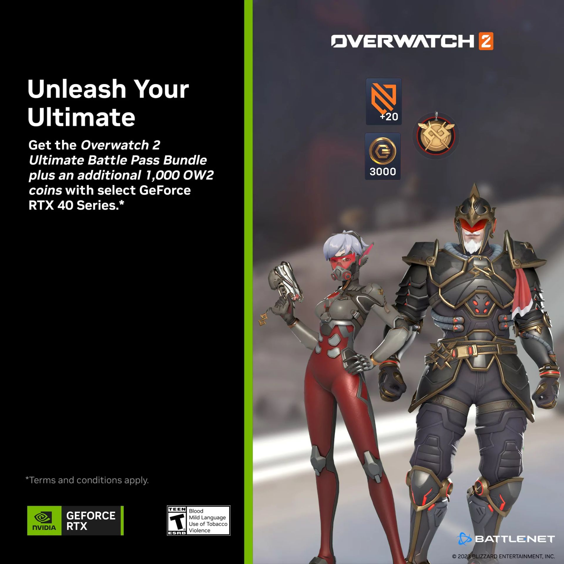 باندل GeForce RTX 4070 با بازی اورواچ 2