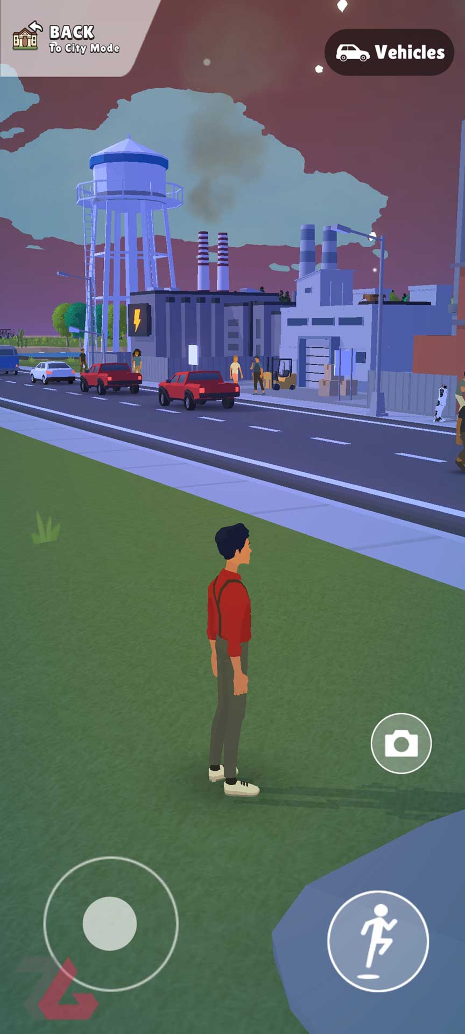 حالت سوم شخص بازی Pocket City 2