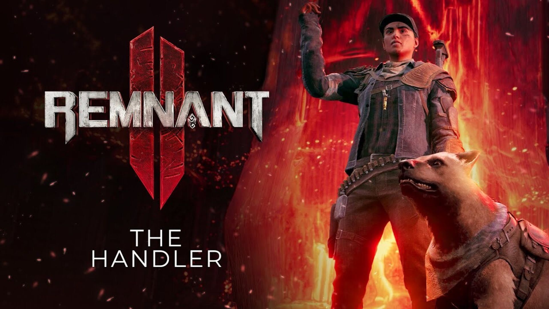مبارز کلاس Handler و سگ همراهش در بازی Remnant 2