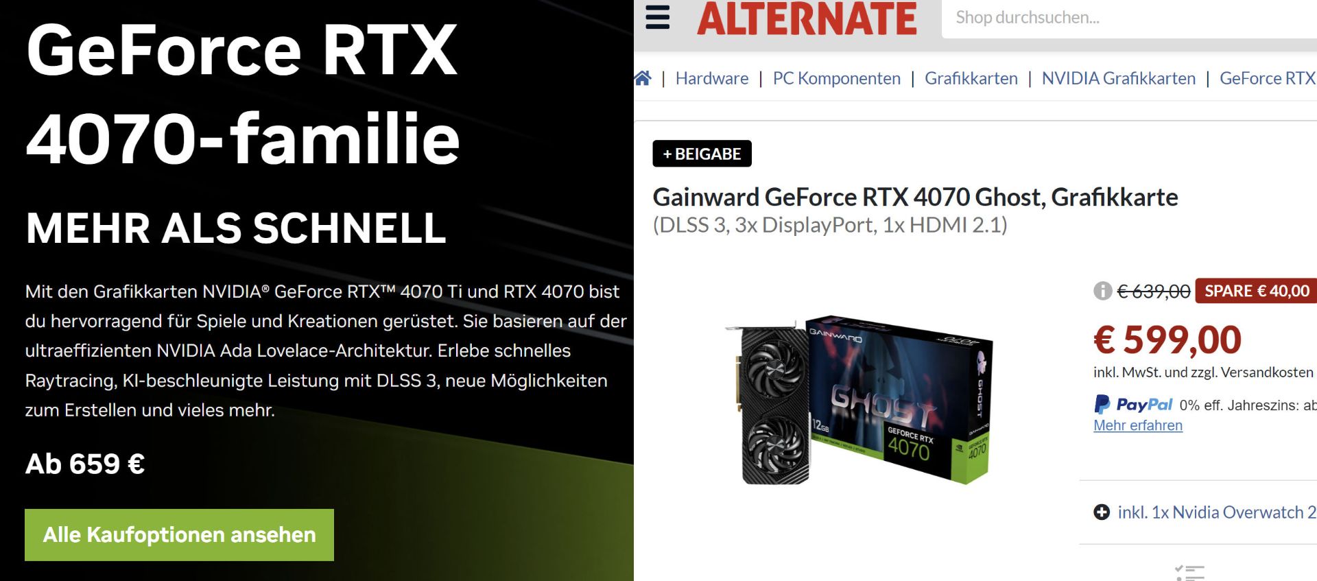 فروش کارت گرافیک RTX 4070 با گیفت کارت 100 دلاری استیم 