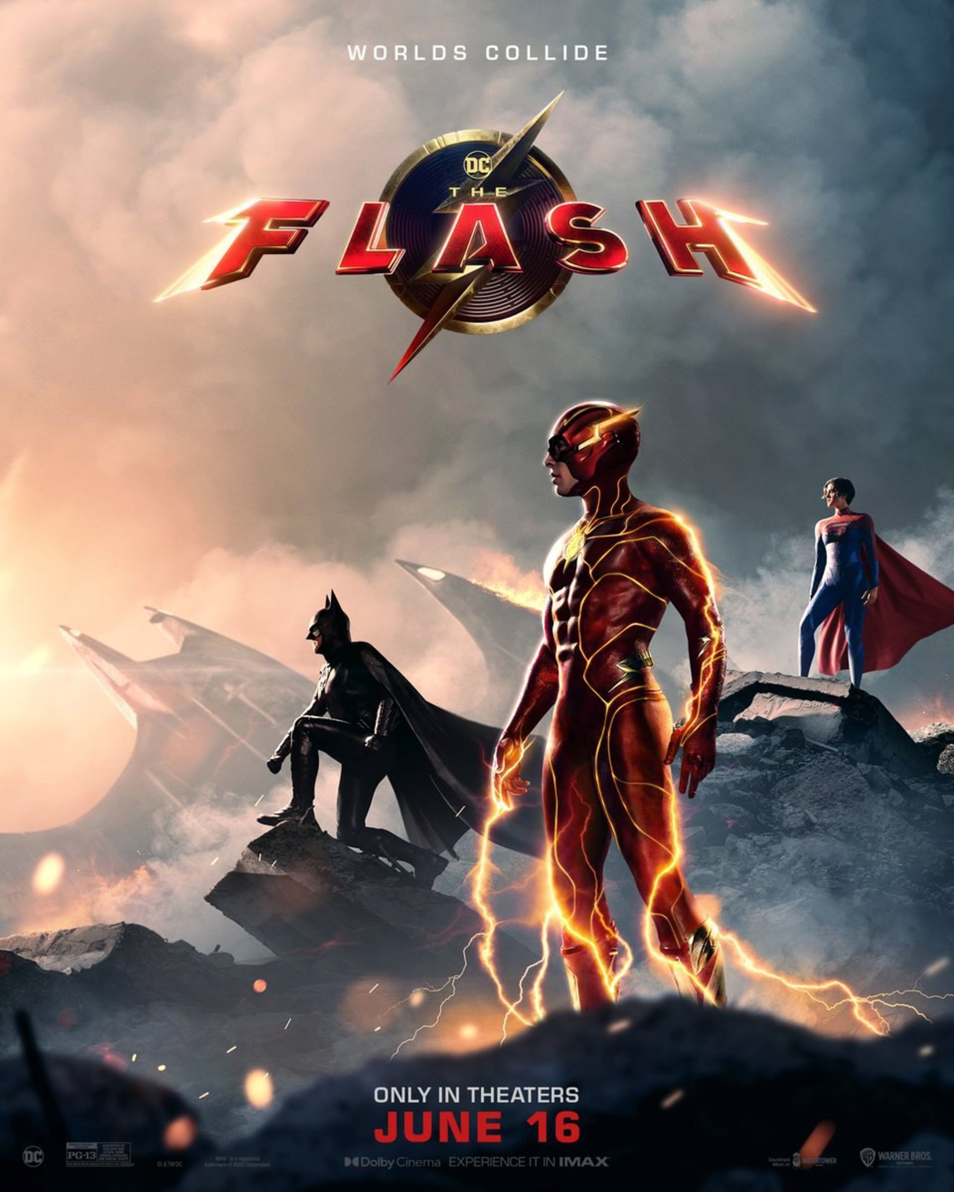 فلش، بتمن و سوپرگرل در پوستر جدید فیلم The Flash