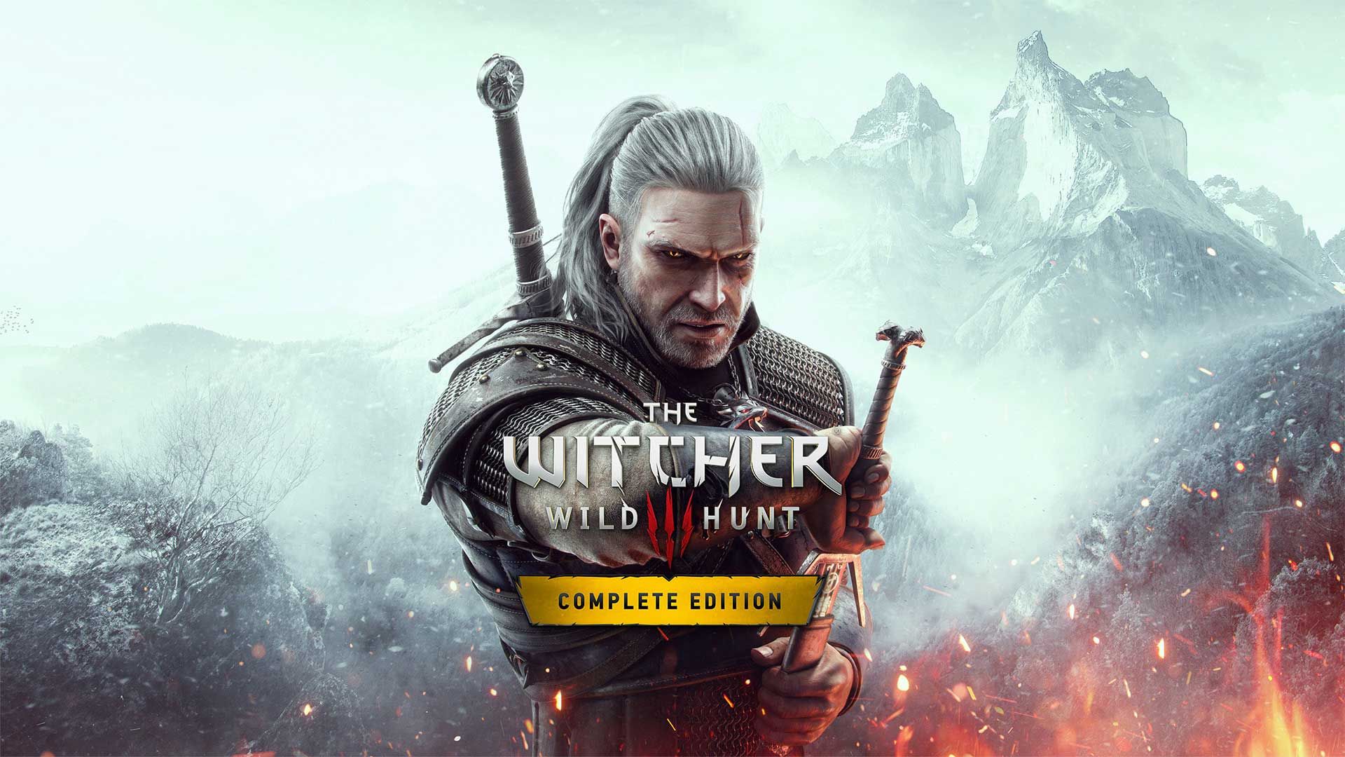 تصویر گرالت روی کاور بازی The Witcher 3: Wild Hunt