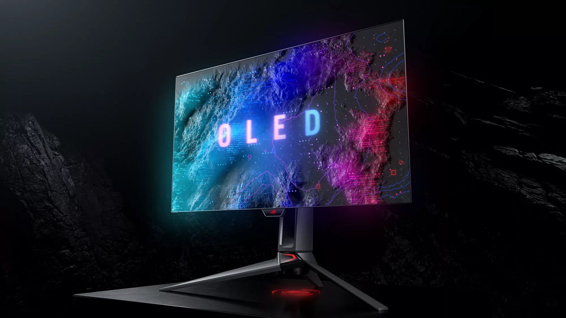 مانیتور ۲۷ اینچ و صفحه تخت ایسوز با پنل OLED و ۲۴۰ هرتز مخصوص بازی