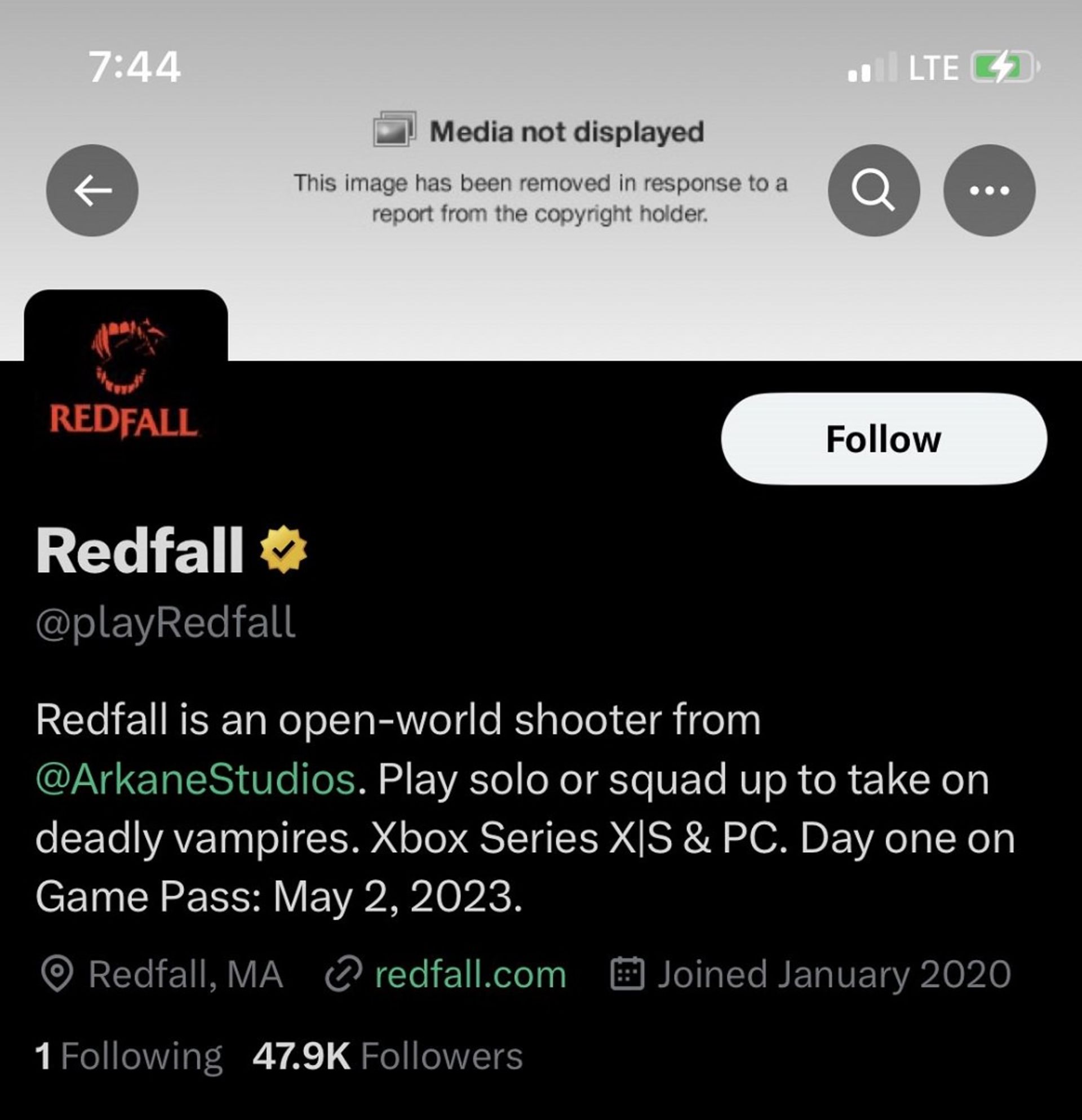 اشتباه بتسدا در ثبت شکایت حق کپی رایت علیه خودش درباره بازی Redfall
