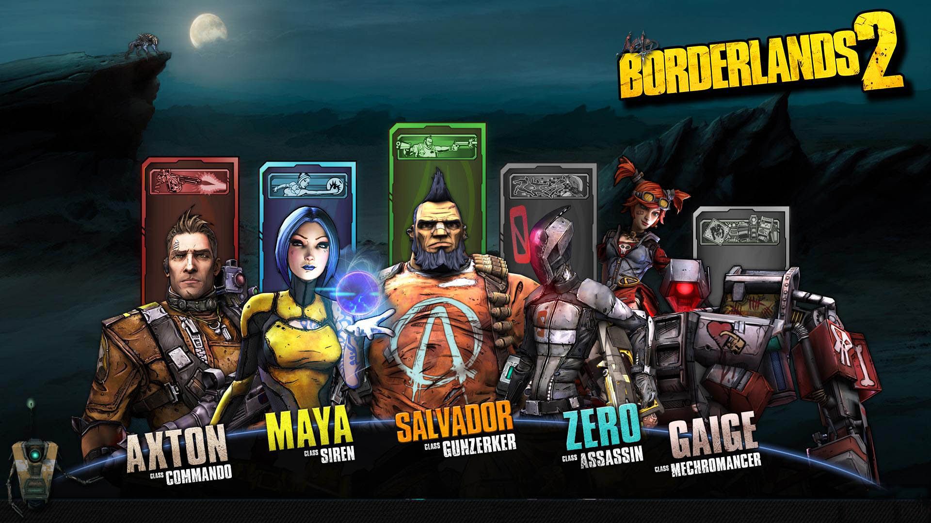 کاراکترهای بازی Borderlands 2