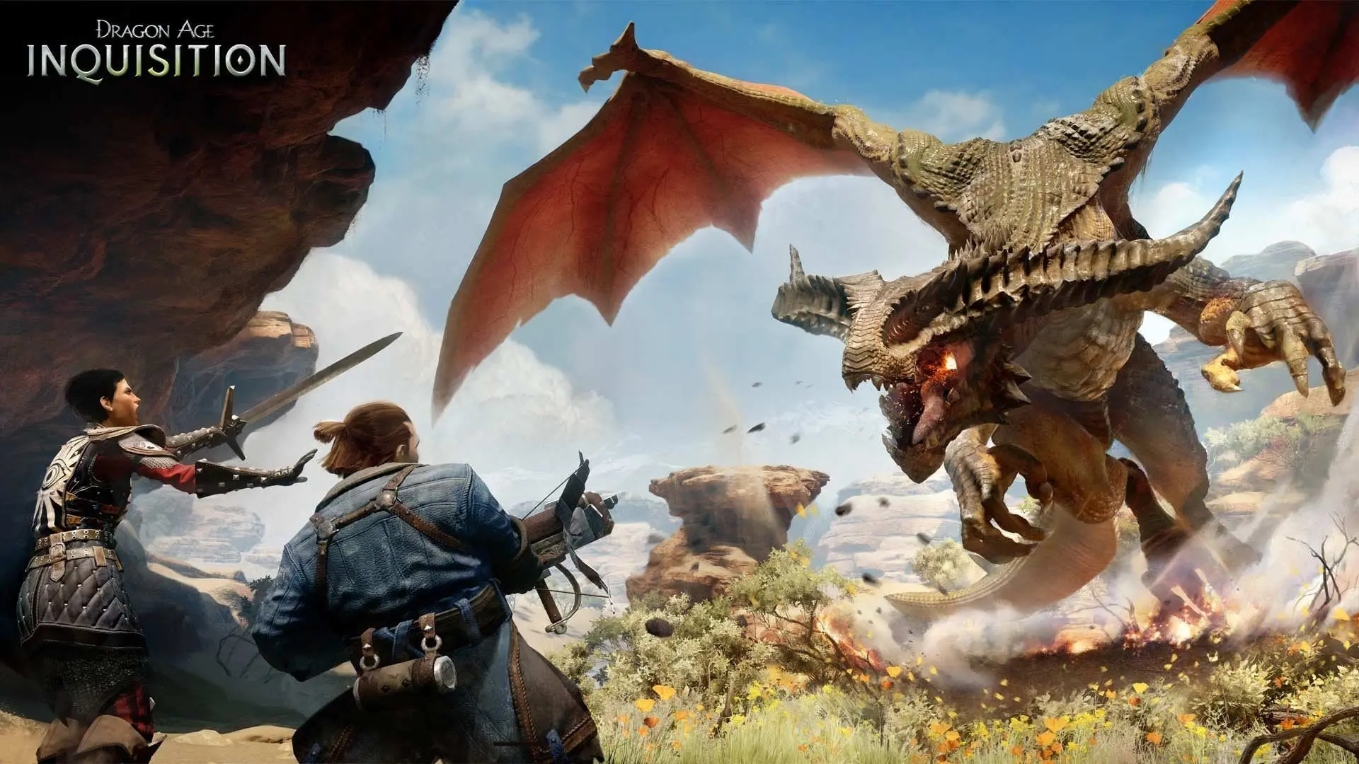 مبارزه با اژدها در بازی Dragon Age: Inquisition