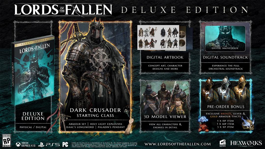 پاداش پیش خرید و محتویات نسخه دیلاکس بازی Lords of the Fallen 