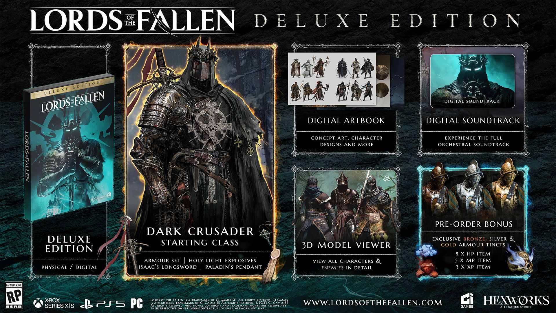 پاداش پیش خرید و محتویات نسخه دیلاکس بازی Lords of the Fallen 
