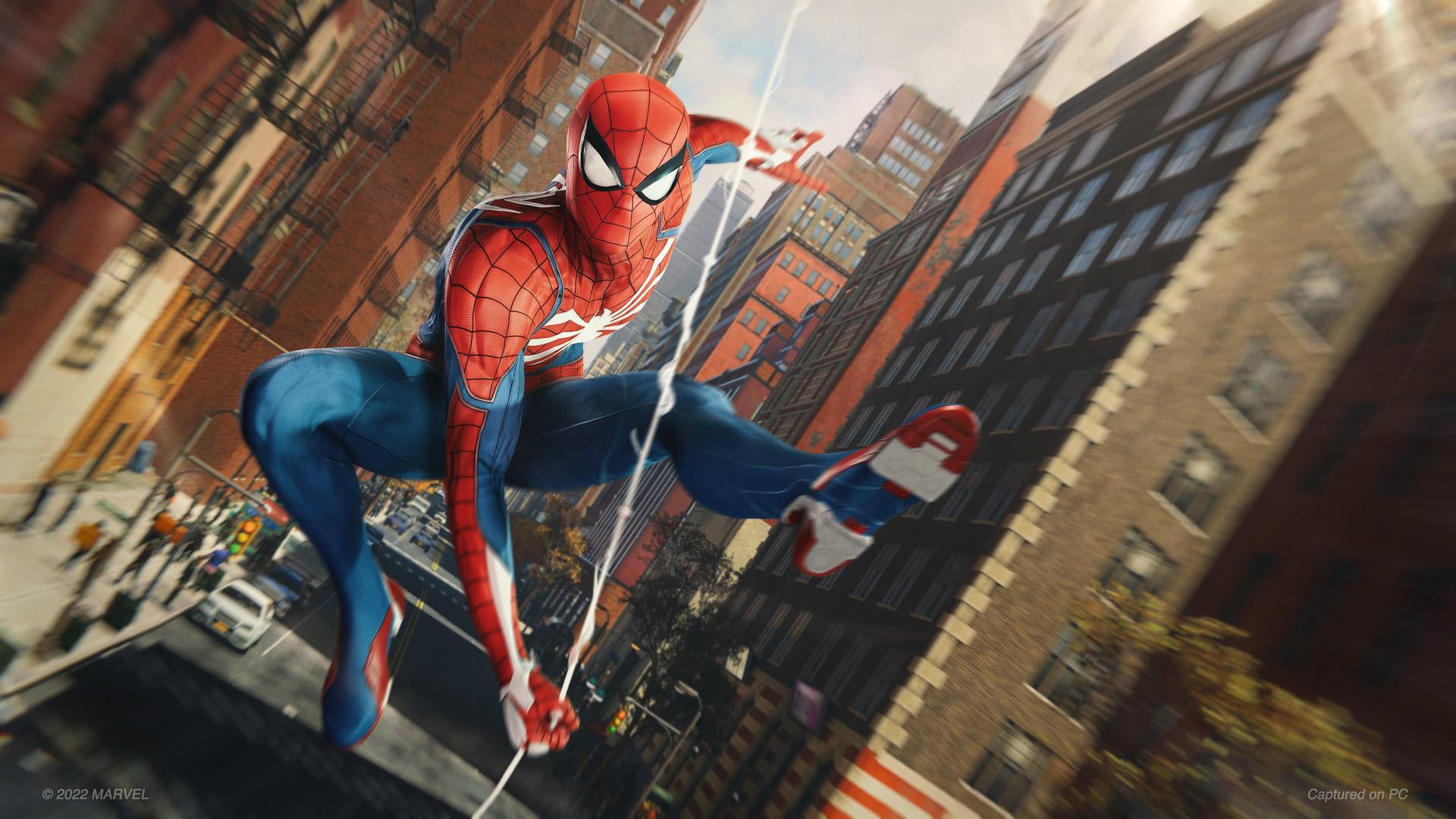 تصویر شخصیت اسپایدرمن از بازی Marvel's Spider-Man