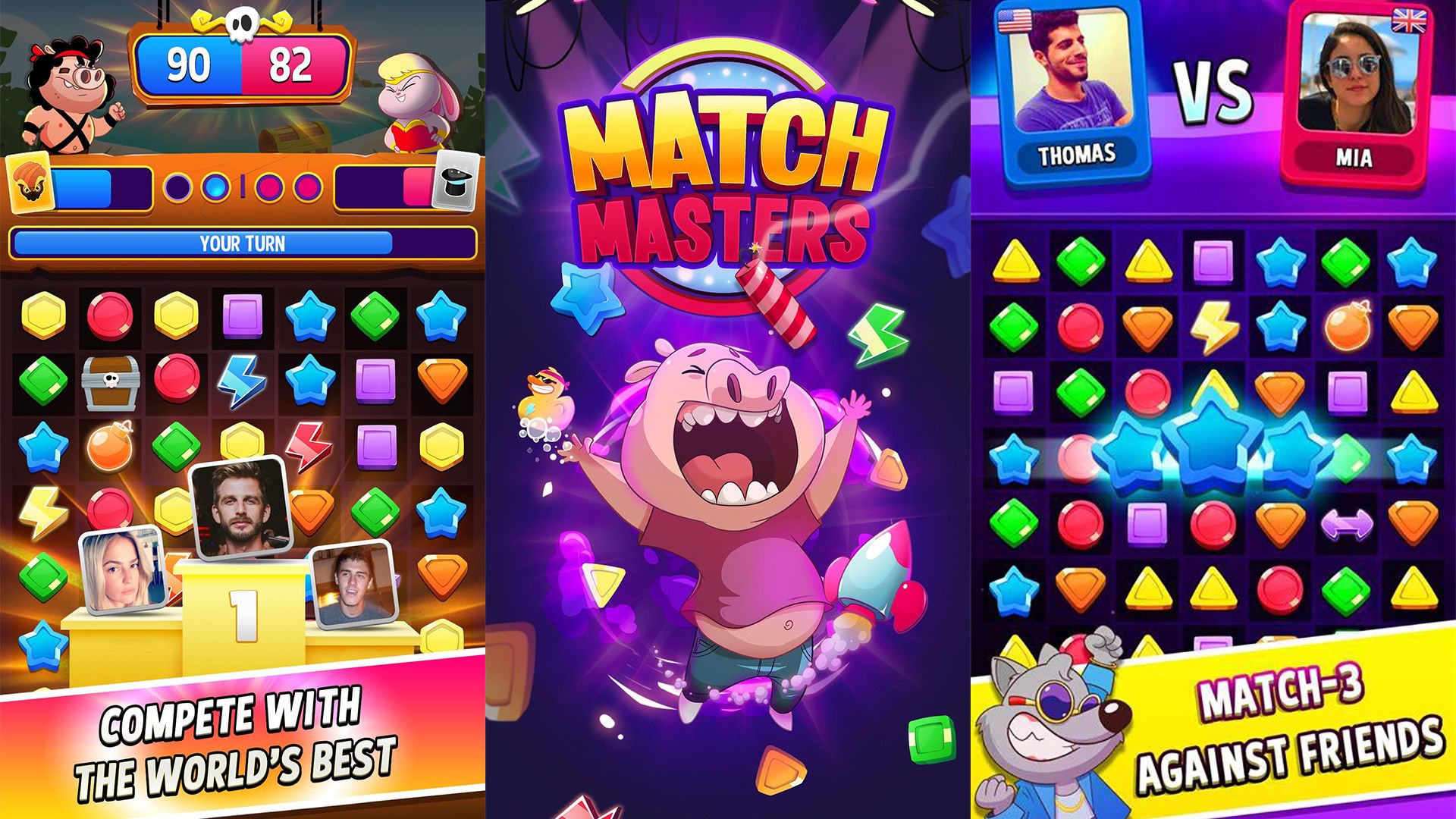 بازی اندروید Match Masters ‎- PvP Match 3