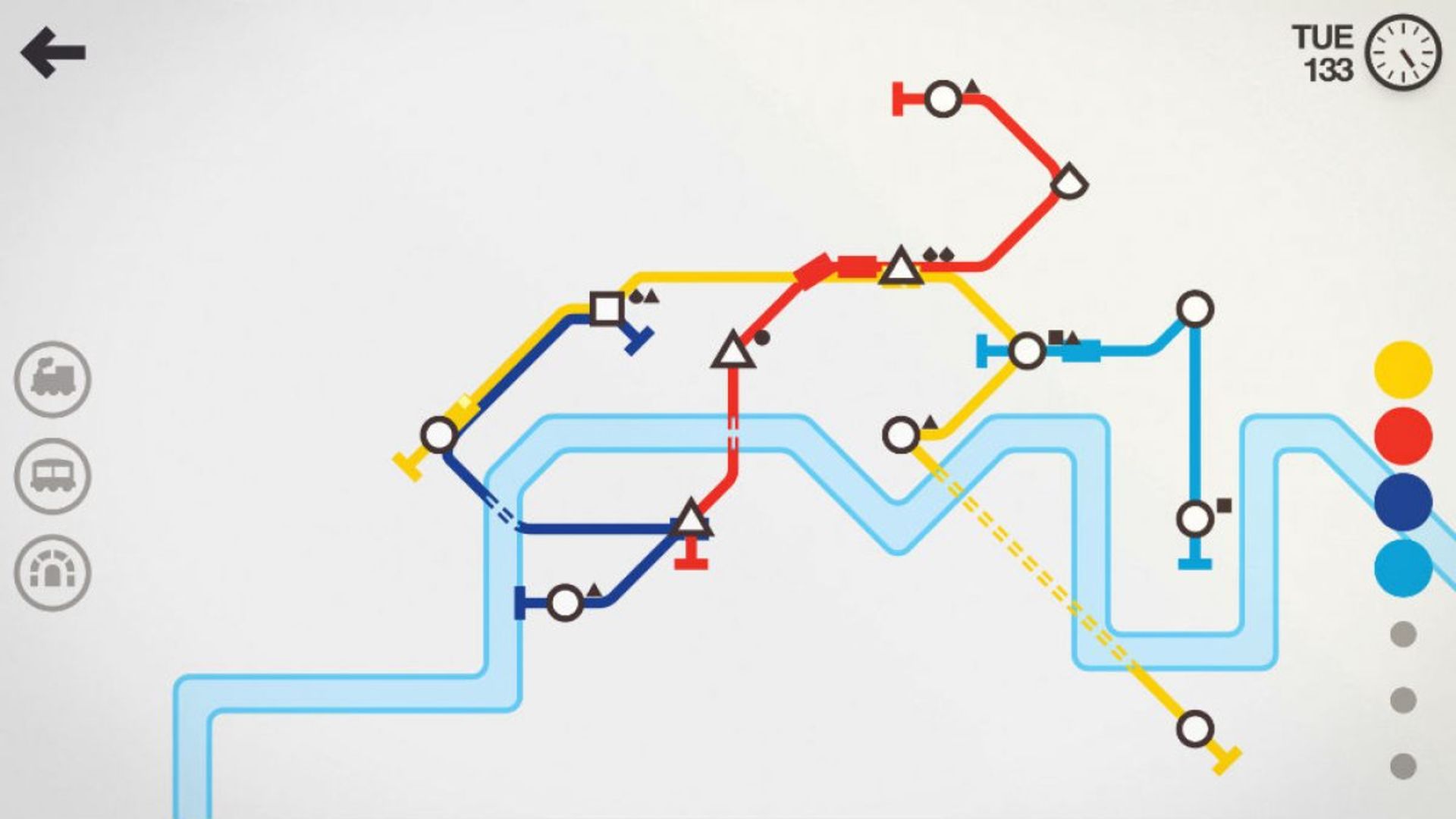 بازی اندروید و  شبیه ساز Mini Metro