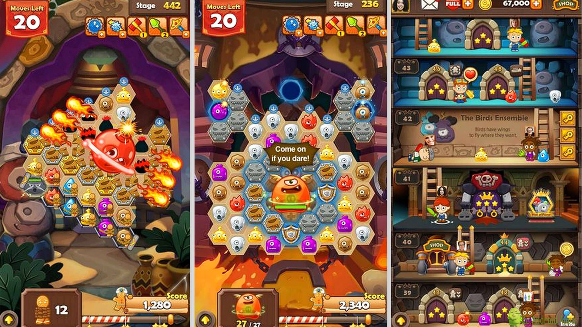 بازی اندروید Monster Busters: Hexa Blast