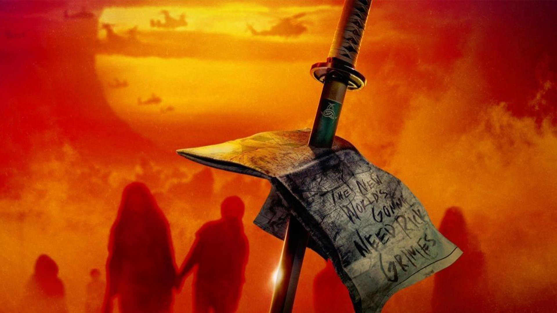 تصویر هنری سریال فرعی The Walking Dead با تمرکز روی ریک و میشون
