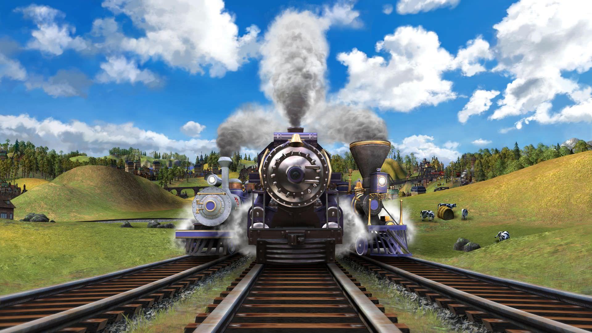 قسمت جلوی قطار در بازی Sid Meier's Railroads