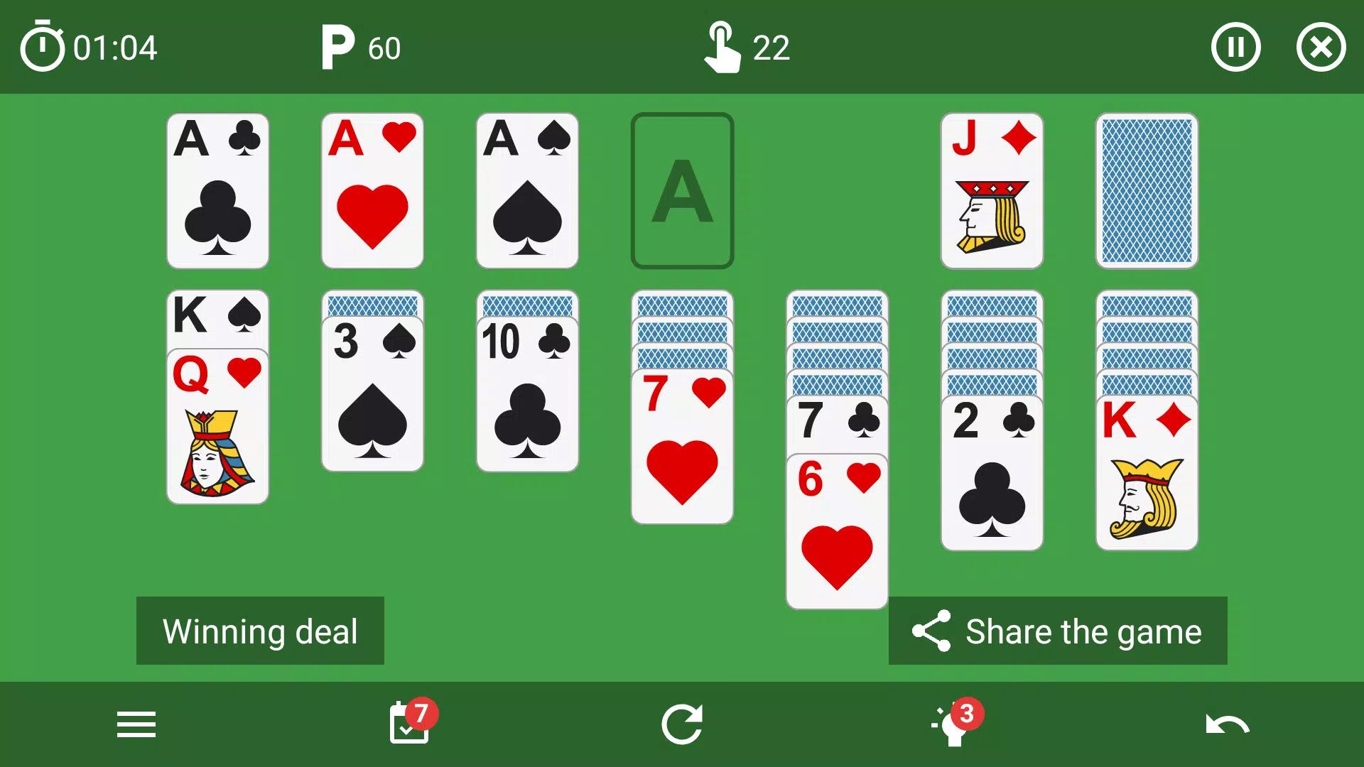 بازی اندروید Solitaire - Classic Card Games