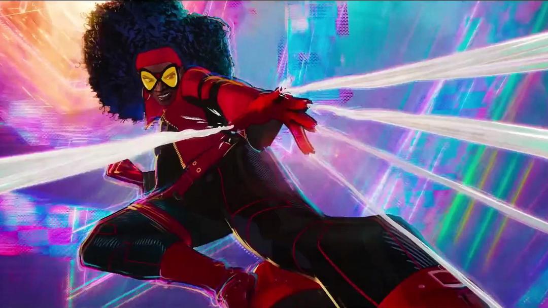 مبارزه اسپایدر-وومن با جنایت در انیمیشن Spider-Man: Across the Spider-Verse