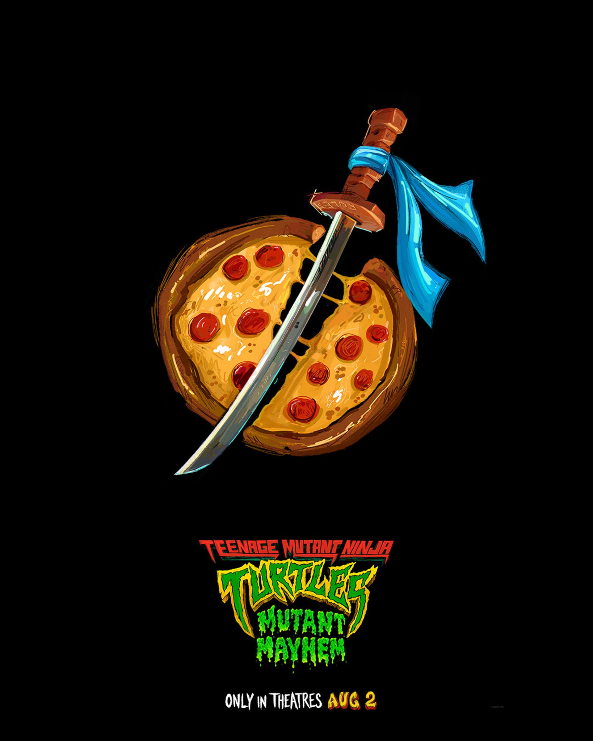 پوستر سلاح لئوناردو در انیمیشن TMNT: Mutant Mayhem