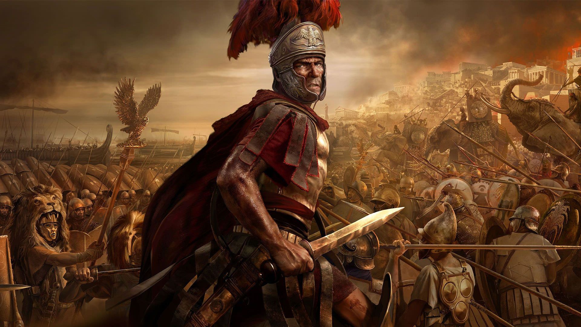 فرمانده در میان جنگجویان در بازی Total War: Rome 2