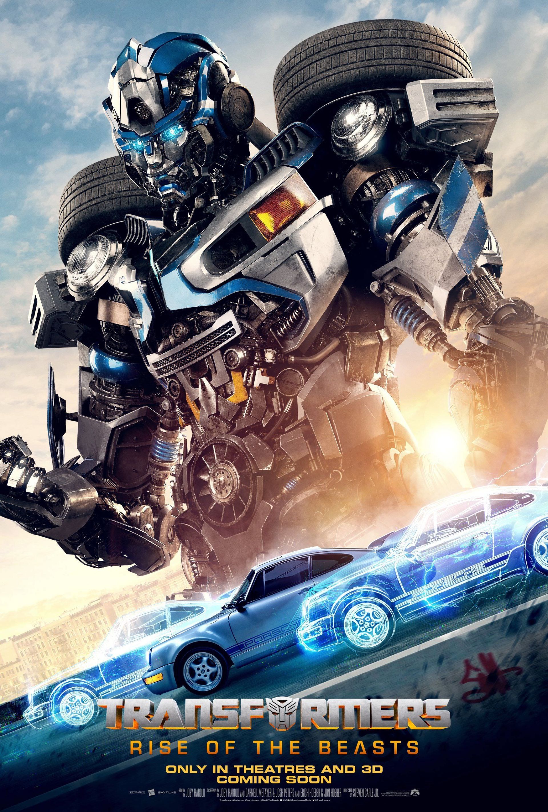 پوستر کاراکتر میراژ در فیلم Transformers: Rise of the Beasts