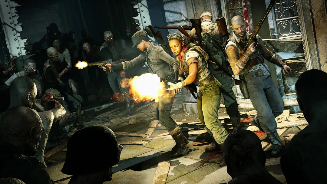 تلاش برای بقا در بازی Zombie Army 4: Dead War