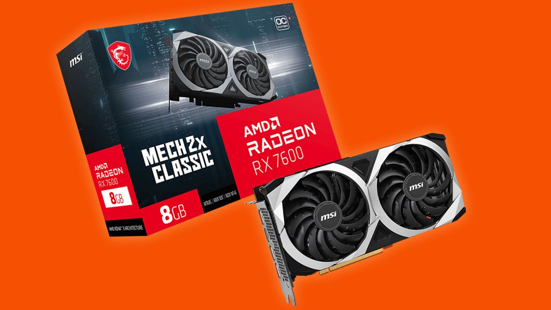 کارت گرافیک MSI Radeon RX 7600 Mech 2X Classic