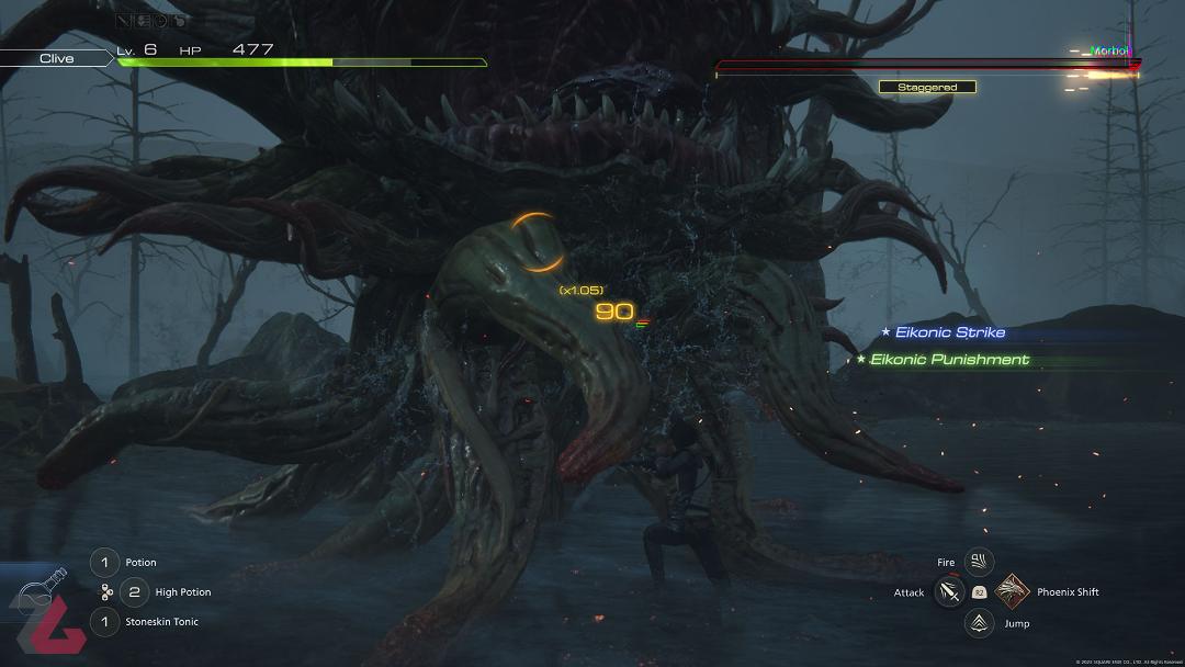 مبارزه با Morbol در بازی Final Fantasy 16
