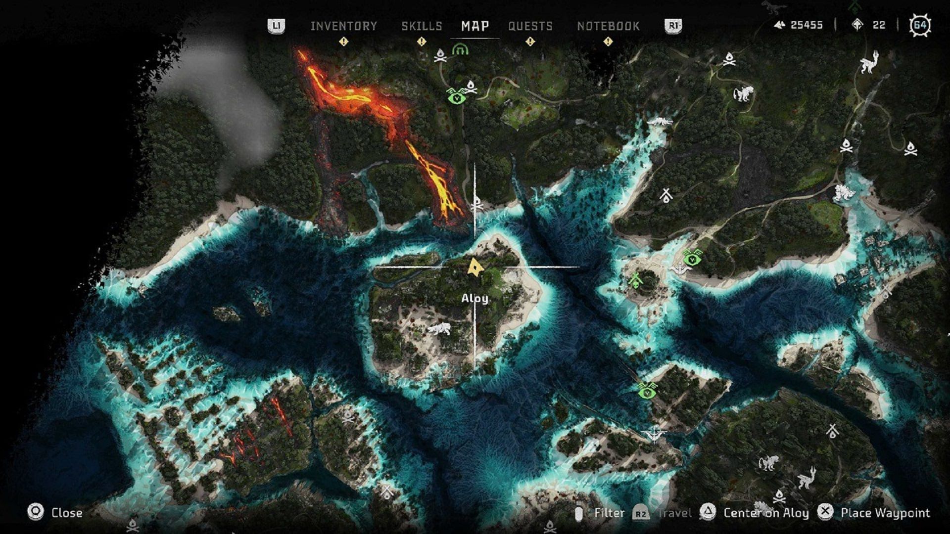 محل یادبود لنس ردیک فقید در بسته الحاقی Burning Shores بازی Horizon Forbidden West
