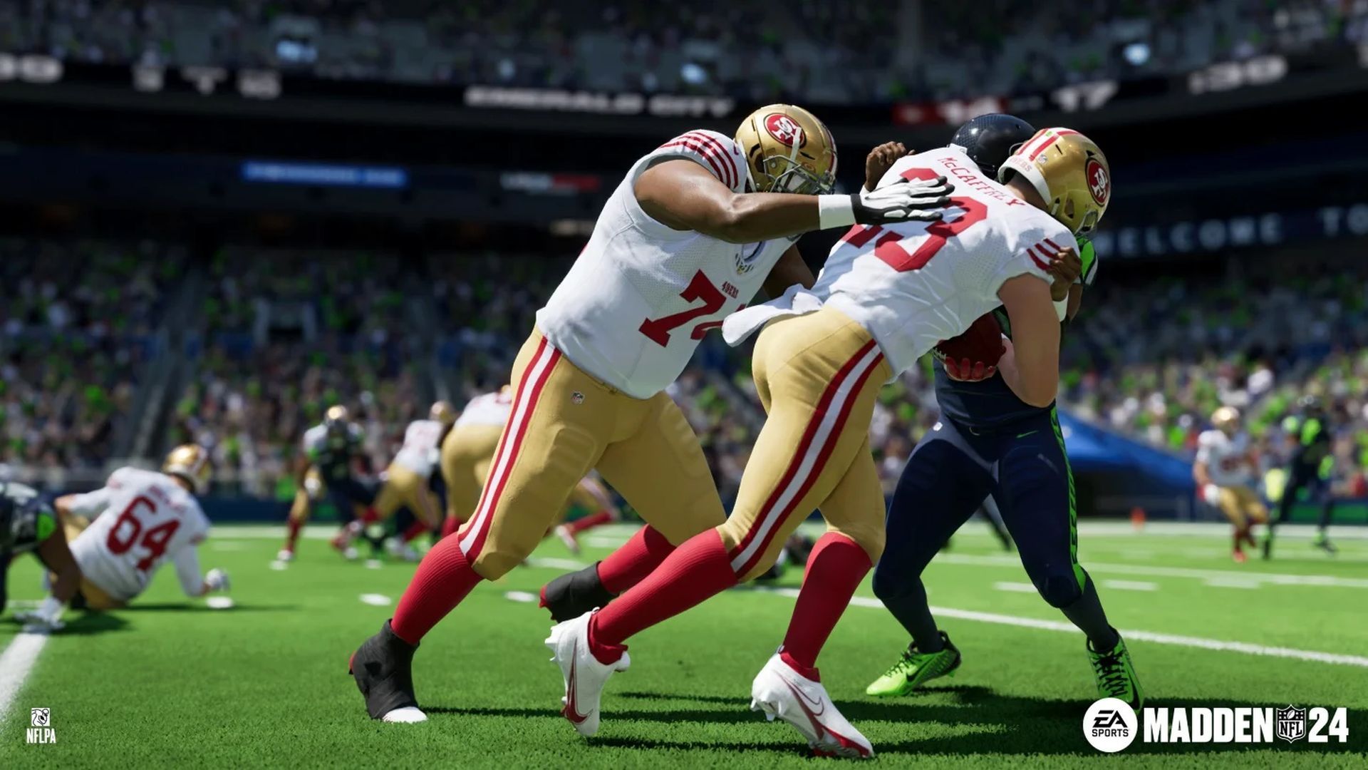 رقابت بازیکنان در بازی Madden NFL 24