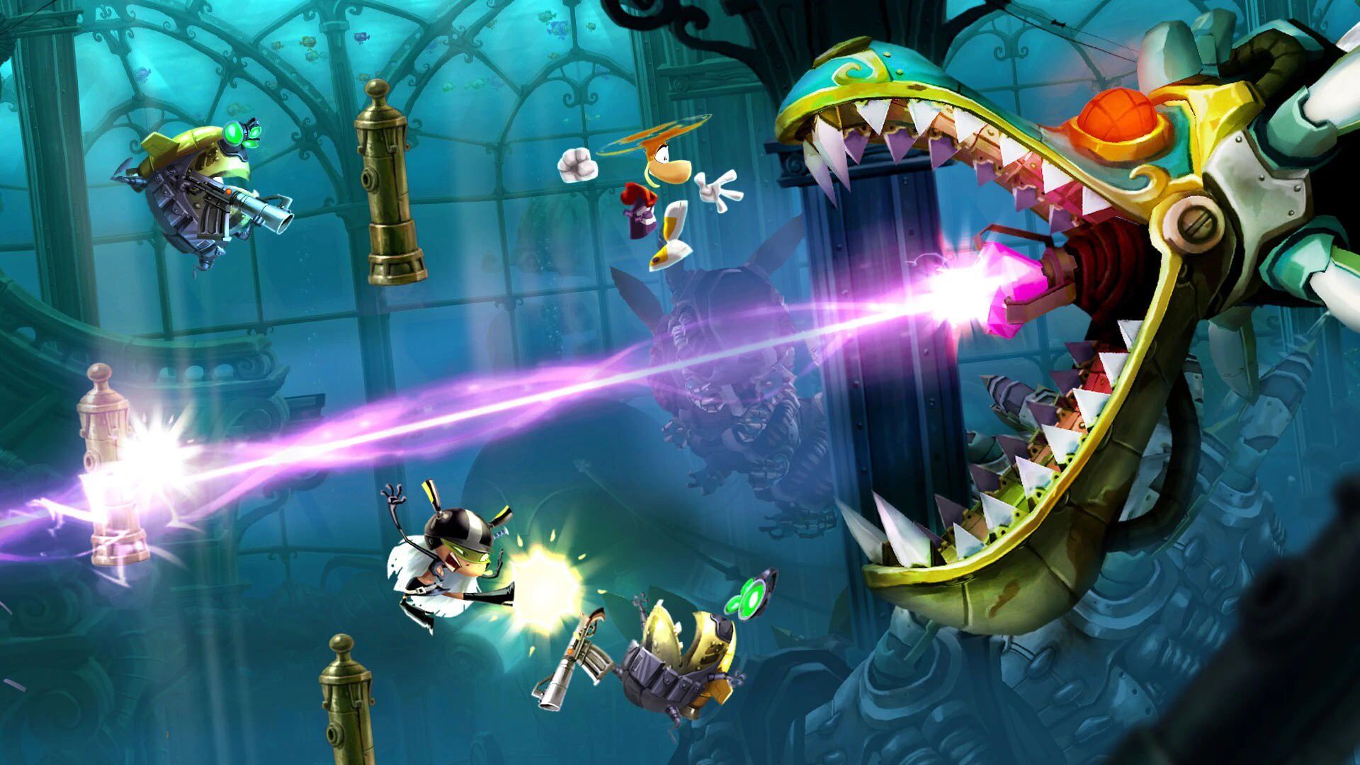 مبارزه با باس‌فایت در بازی Rayman Legends