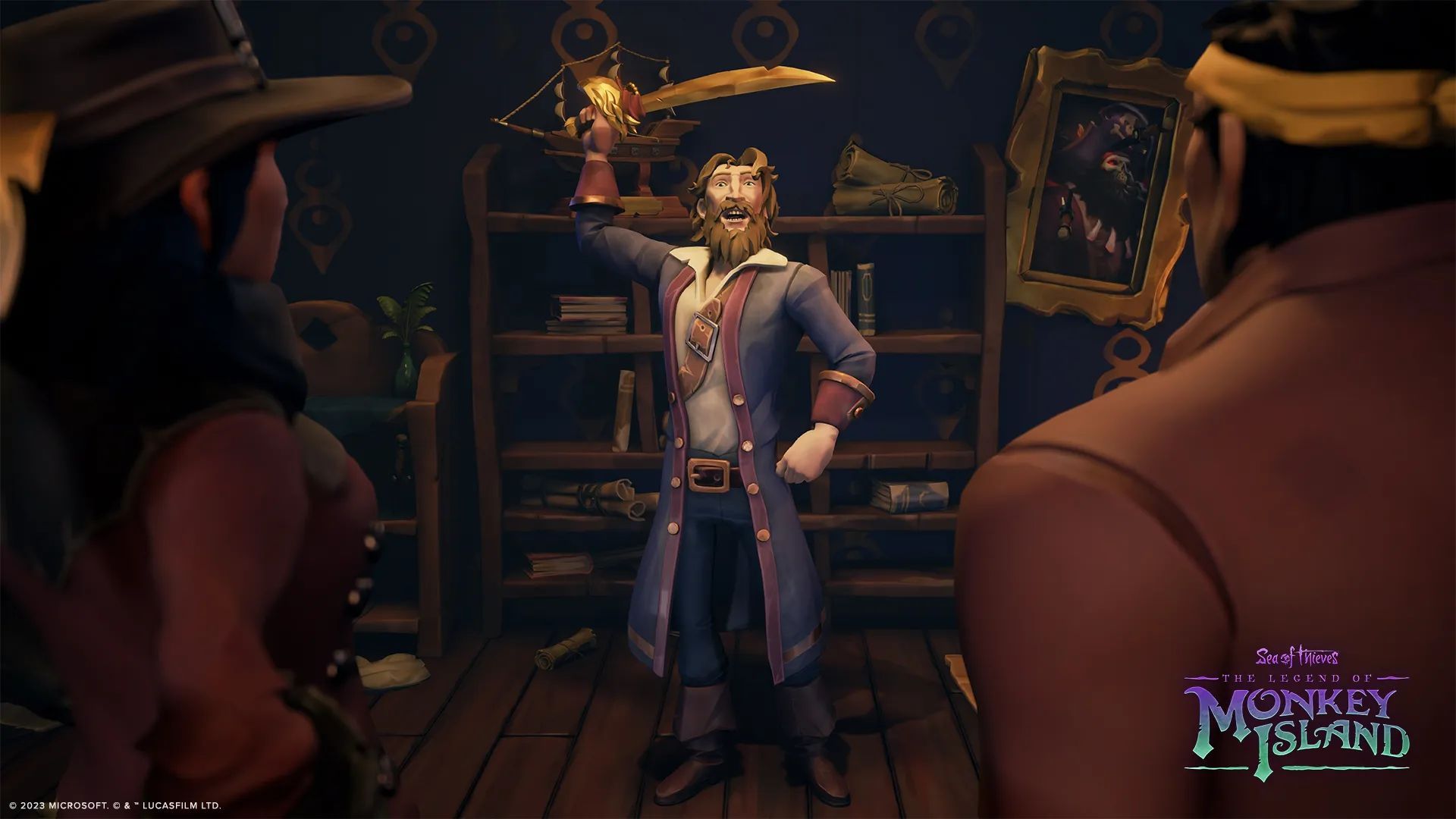 یکی از شخصیت‌های رویداد کراس‌اور Sea of Thieves: The Legend of Monkey Island