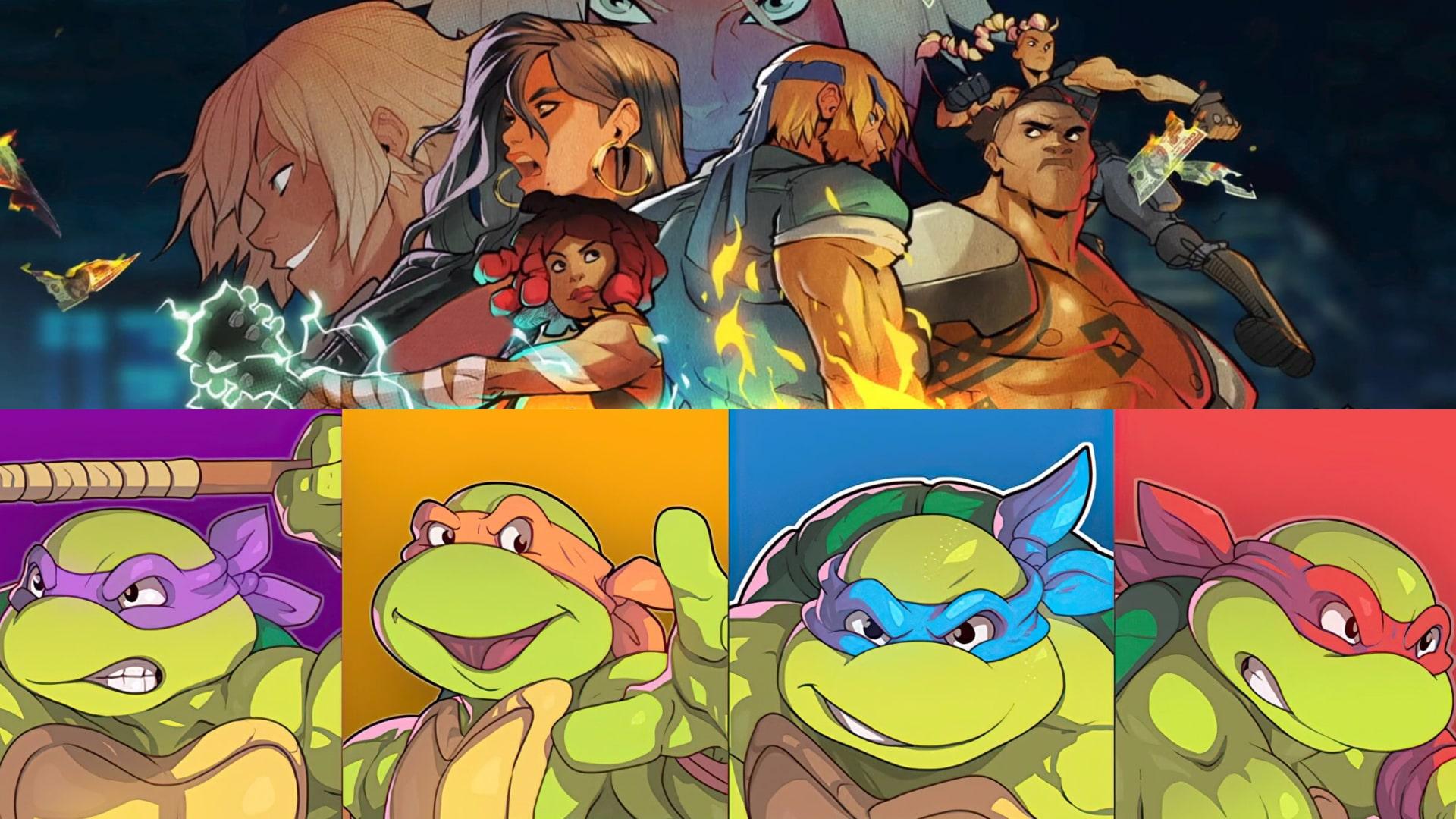 تصویر دو بازی Street of Rage 4 و Teenage Mutant Ninja Turtles: Shredder's Revenge