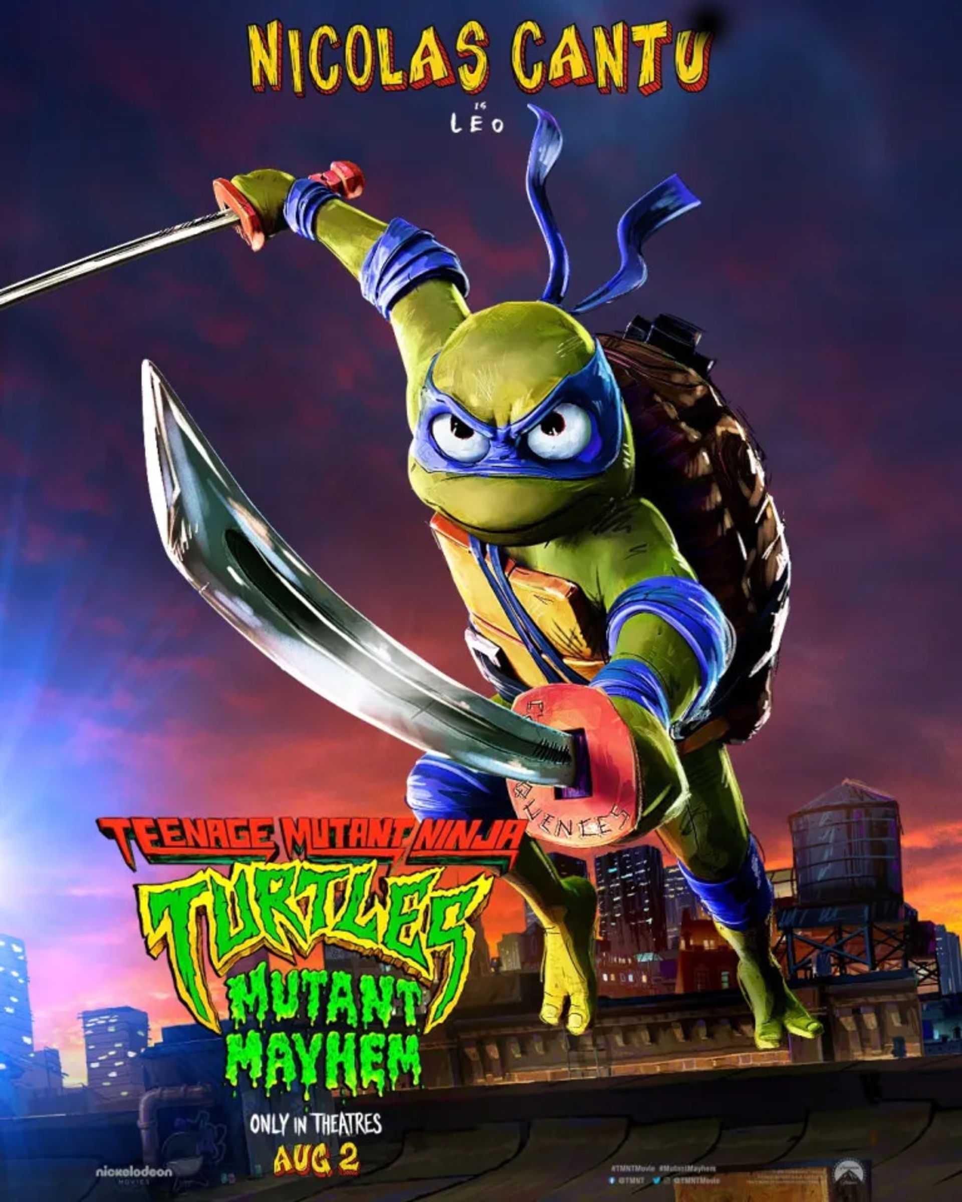 پوستر کاراکتر انیمیشن TMNT: Mutant Mayhem