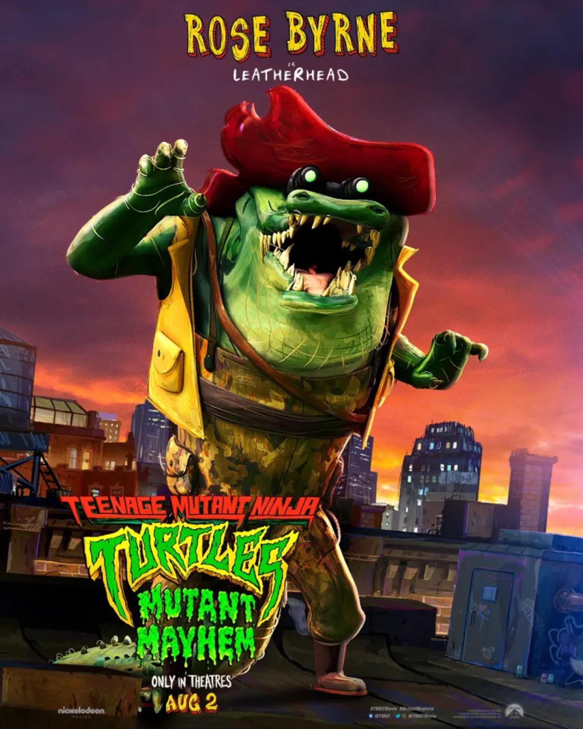 پوستر کاراکتر انیمیشن TMNT: Mutant Mayhem