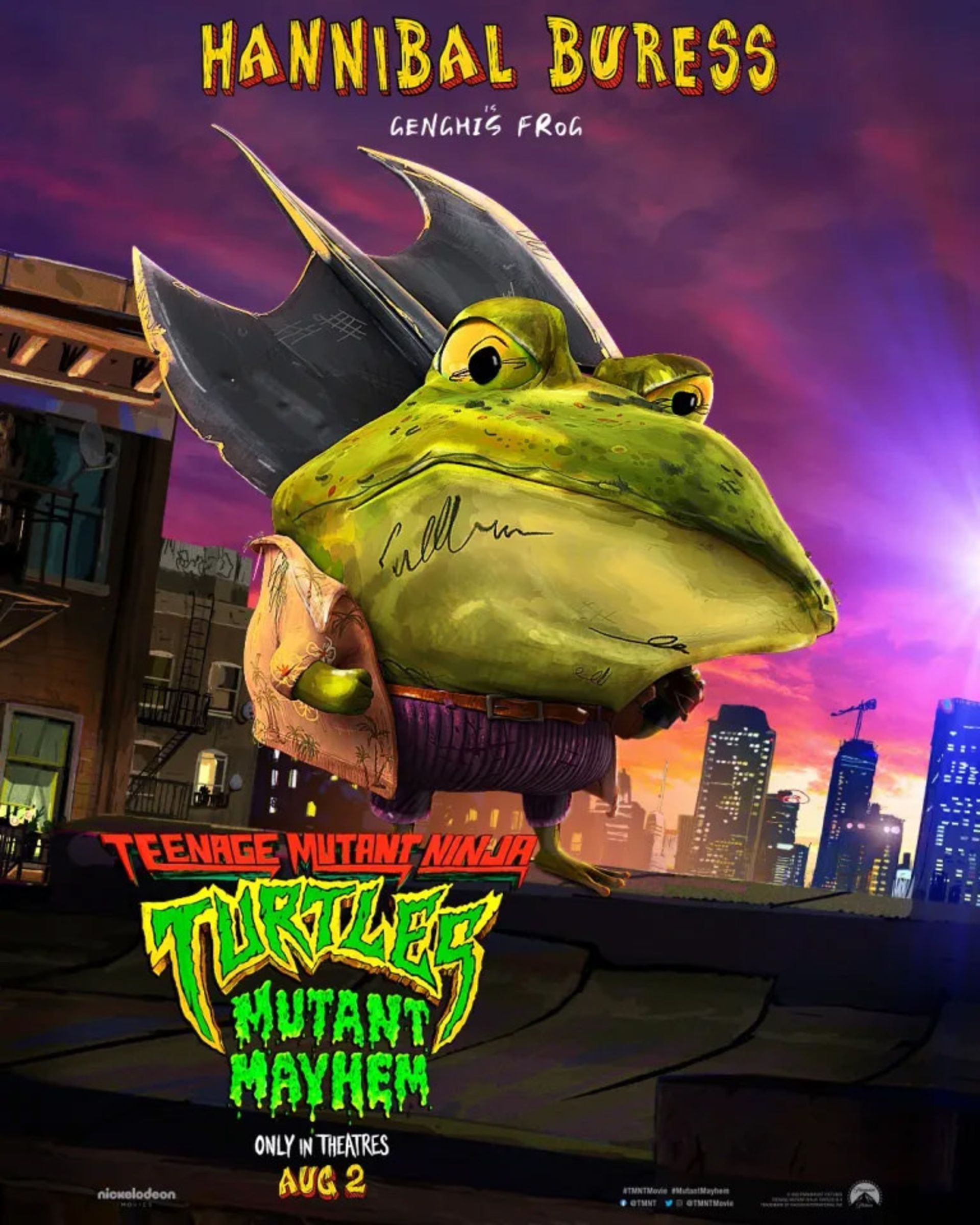 پوستر کاراکتر انیمیشن TMNT: Mutant Mayhem