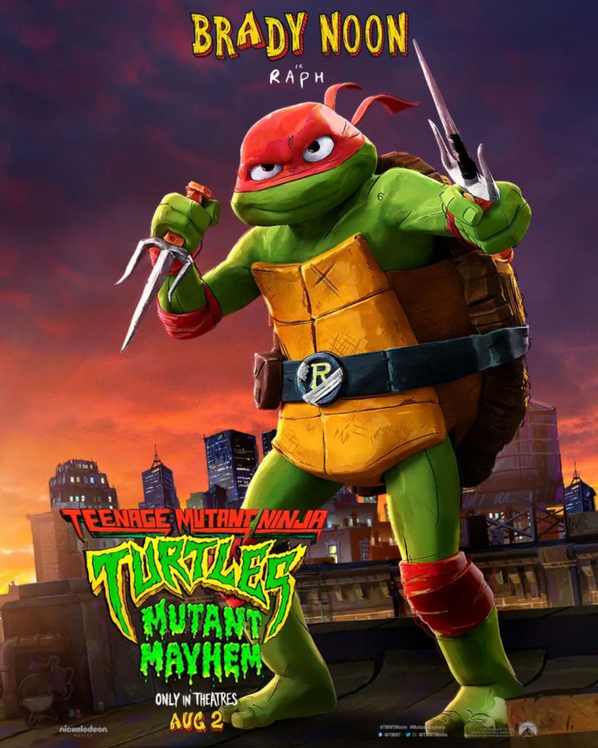 پوستر کاراکتر انیمیشن TMNT: Mutant Mayhem